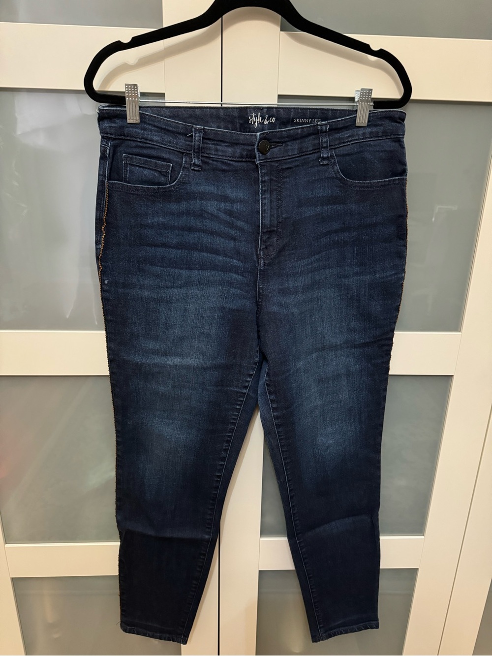 Style & Co. Dark Indigo Skinny Jeans for Women